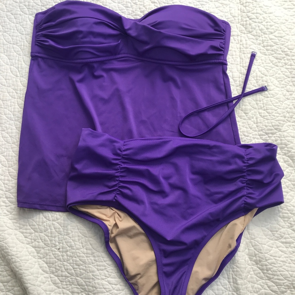 J. Crew Tankini Swimsuit Size Large